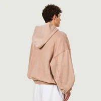 420GSM Unisex Snap Collar Snow Wash Hoodie - VoteCustom Edition - thumbnail image 2