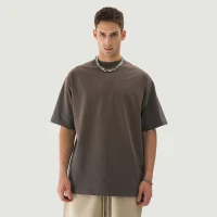 260GSM Unisex Oversized Sun Faded Distressed T-shirt - thumbnail image 1