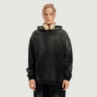 400GSM Unisex Super Heavyweight Sun Faded Hoodie - thumbnail image 1