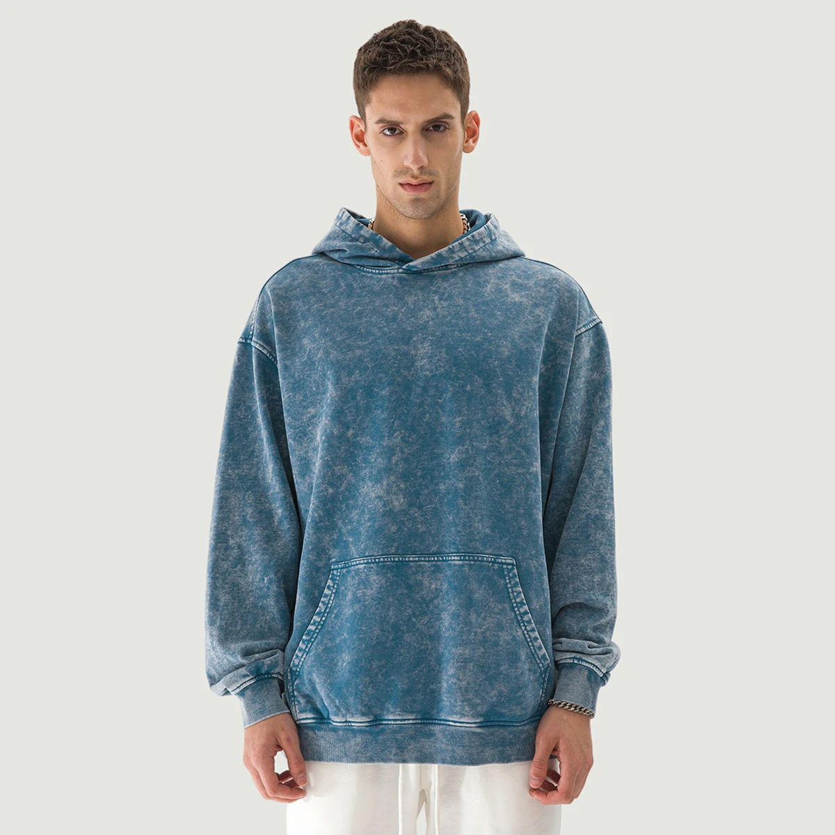 440GSM Unisex Super Heavyweight Oversized Faded Hoodie - main image