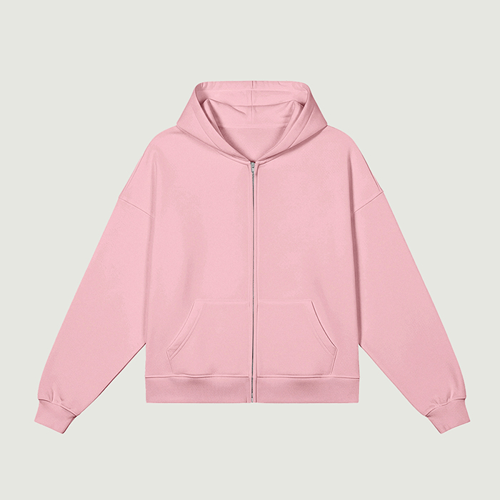 440GSM Unisex Heavyweight Full-zip Hoodie