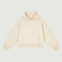 380GSM Unisex Fleece-lined Boxy Hoodie - thumbnail image 1
