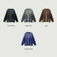 260GSM Unisex Oversized Sun Faded Long Sleeve Top - thumbnail image 4