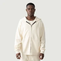 380GSM Unisex Heavyweight Fleece-lined Full-zip Hoodie - thumbnail image 1