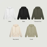 380GSM Unisex Fleece-lined Drawstring Hoodie - thumbnail image 5