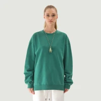 380GSM Unisex Heavyweight Oversized Side Slit Faded Sweatshirt - thumbnail image 1