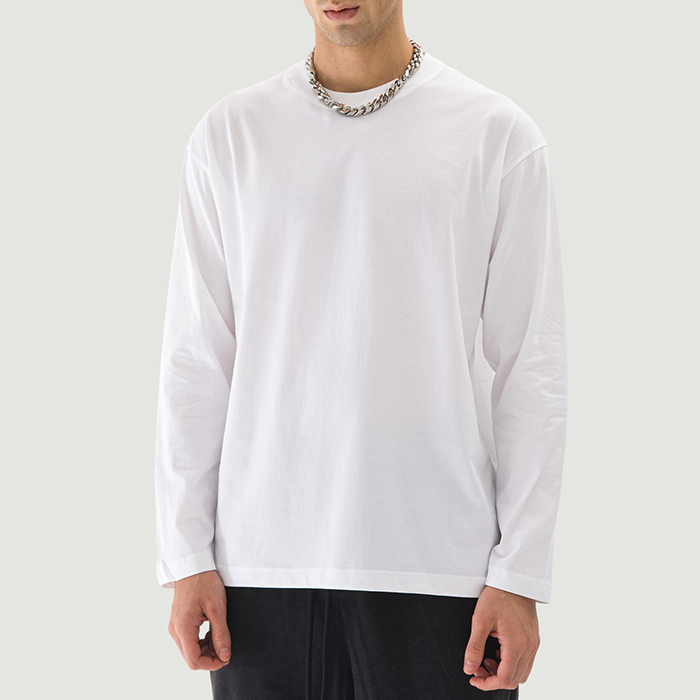 220GSM Unisex Crew Neck Long Sleeve T-shirt