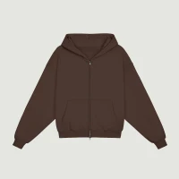 400GSM Unisex Heavyweight Tapered Full-Zip Balloon Hoodie - thumbnail image 1