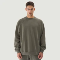 380GSM Unisex Heavyweight Brushed Fleece Sweatshirt - thumbnail image 1