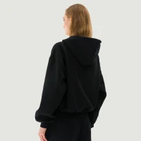 380GSM Unisex Brushed Fleece Relaxed Fit Hoodie - thumbnail image 2