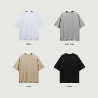 190GSM Unisex Slit Hem T-shirt - thumbnail image 4