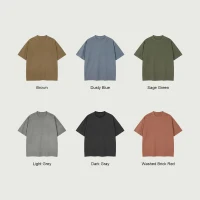 200GSM Unisex Washed T-shirt - thumbnail image 4