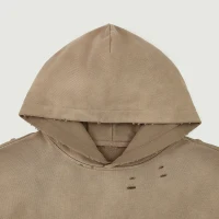 440GSM Unisex Sun Faded Distressed Hoodie - thumbnail image 4