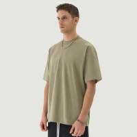 305GSM Unisex Oversized Crew Neck T-shirt - thumbnail image 3