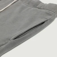360GSM Unisex Clipped Corner Washed Sweat Shorts - thumbnail image 6