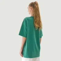 285GSM Unisex Oversized Washed Crew Neck T-shirt - thumbnail image 2