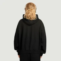 380GSM Unisex Sun Faded Ripped Pocket Hoodie - thumbnail image 2