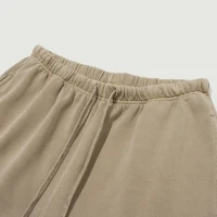 350GSM Unisex Raw Hem Washed Sweat Shorts - thumbnail image 5