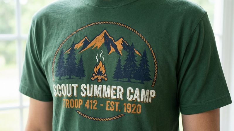 How to Design & Sell Scout Summer Camp T Shirt Design for Troops