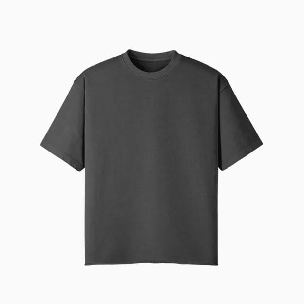 260GSM Faded Raw Hem T-Shirt
