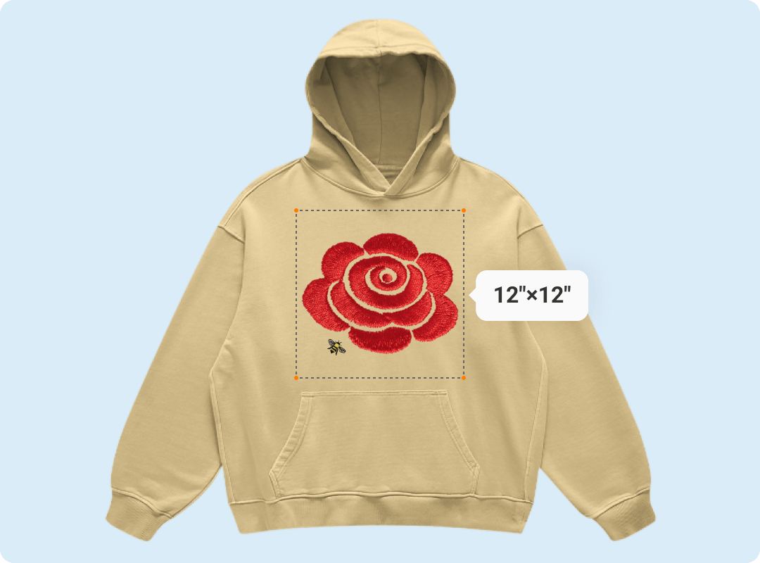 Largest Embroidery Area: 12×12 Inches