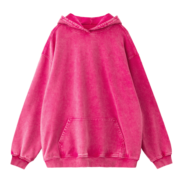 dark pink unisex oversized faded hoodie