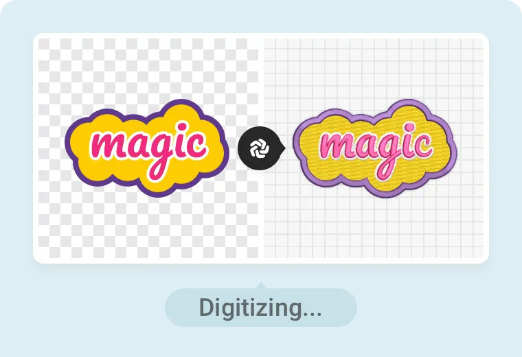 Hoodie embroidery process