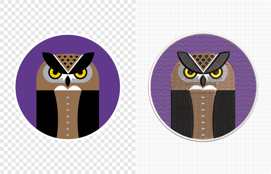 simplified solid shapes for embroidery digitization