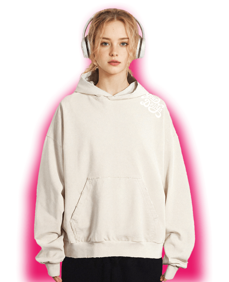 print on demand turtleneck hoodie