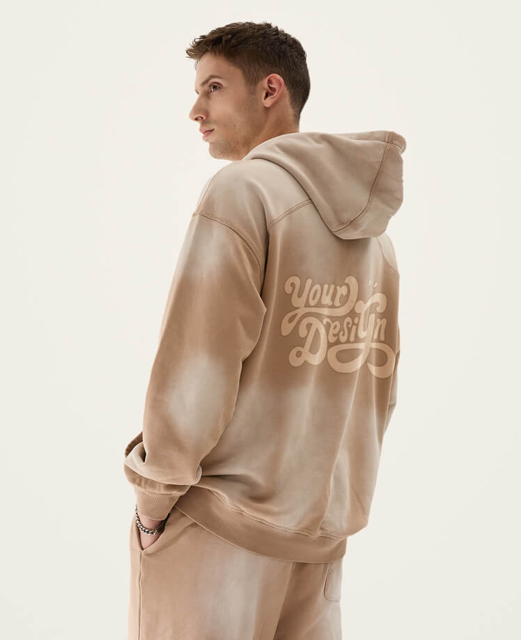 sun faded custom hoodie