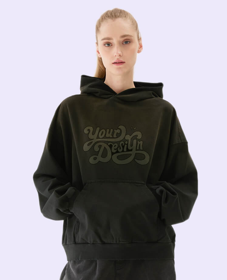 distressed custom hoodie