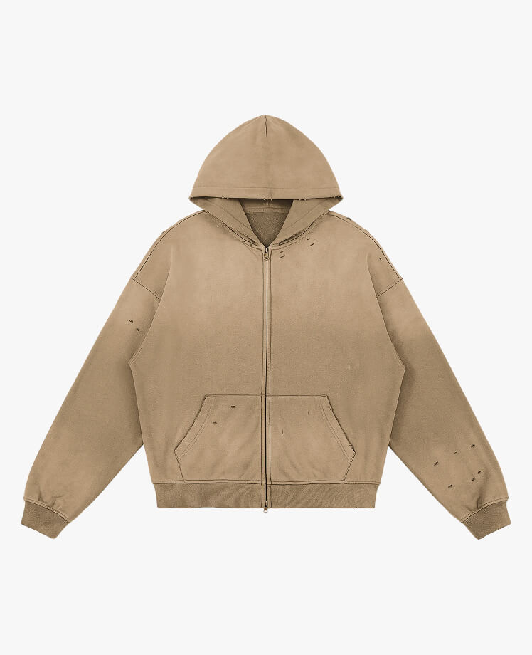 custom heavyweight zip up hover