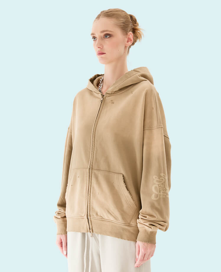 custom heavyweight zip up