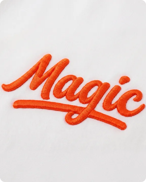 3D puff embroidery from our factory floor