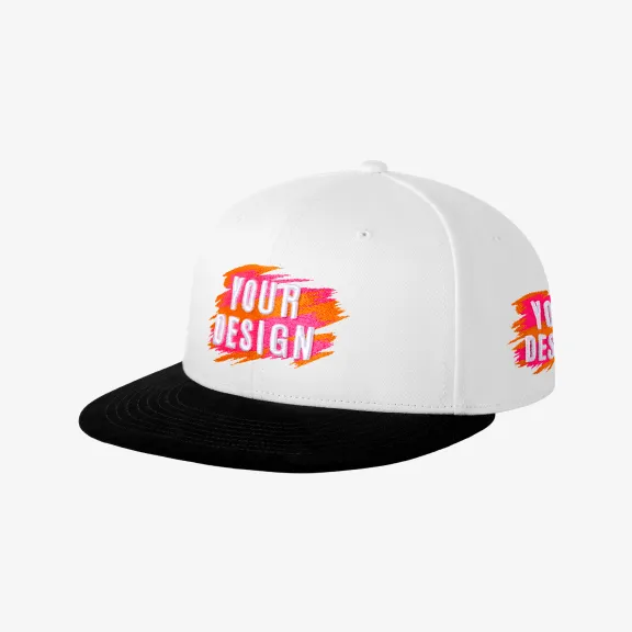 Flat-Brim Snapback Cap